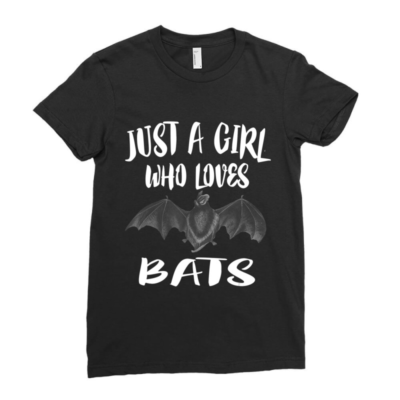 Just A Girl Who Loves Bats Animal Lover Gift Ladies Fitted T-Shirt by thangdinhsinhelf | Artistshot