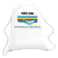 Punta Cana Souvenir   Dominican Republic Reminder T Shirt Drawstring Bags | Artistshot