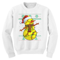 Funny Snowman Softball Christmas Ball Ugly Sweater Youth Sweatshirt | Artistshot