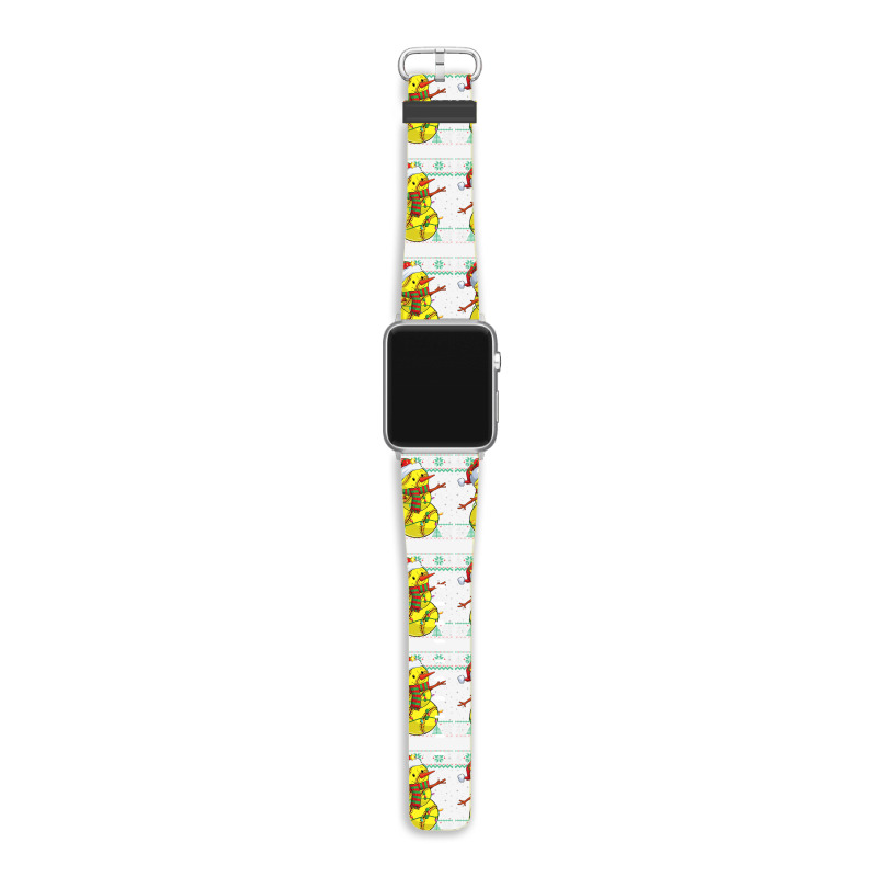 Funny Snowman Softball Christmas Ball Ugly Sweater Apple Watch Band | Artistshot