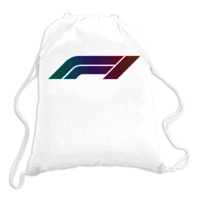 F1 Logo Glow Drawstring Bags Designed By Hannah