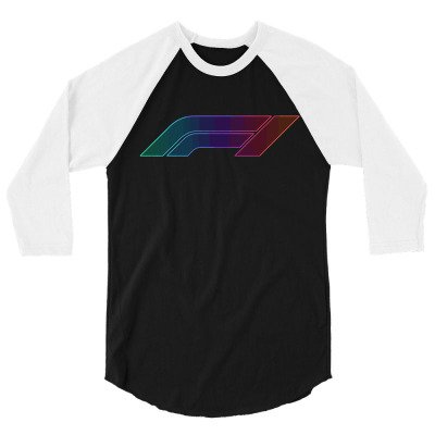 F1 Logo Glow 3/4 Sleeve Shirt Designed By Hannah