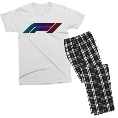 F1 Logo Glow Men's T-shirt Pajama Set Designed By Hannah