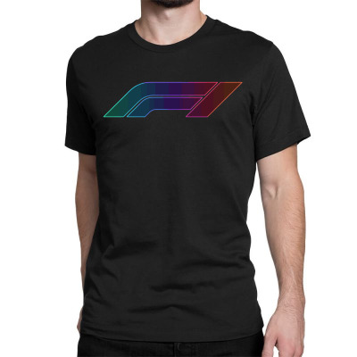 F1 Logo Glow Classic T-shirt Designed By Hannah