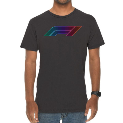 F1 Logo Glow Vintage T-shirt Designed By Hannah