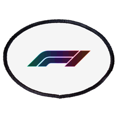 F1 Logo Glow Oval Patch Designed By Hannah
