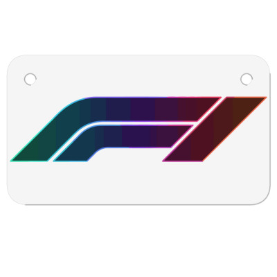 F1 Logo Glow Motorcycle License Plate Designed By Hannah