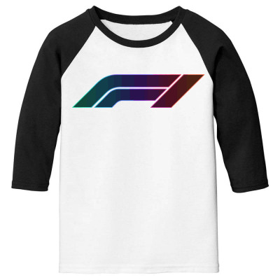 F1 Logo Glow Youth 3/4 Sleeve Designed By Hannah