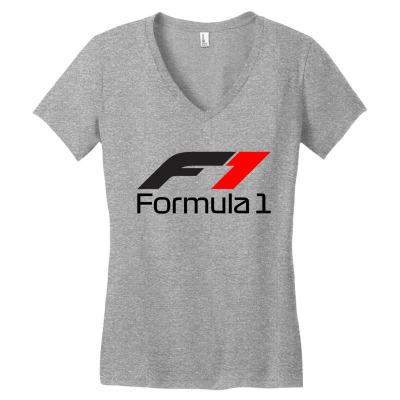 F1 Logo New Women's V-neck T-shirt Designed By Hannah