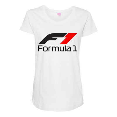 F1 Logo New Maternity Scoop Neck T-shirt Designed By Hannah