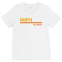 Qaqortoq Greenland T Shirt V-neck Tee | Artistshot