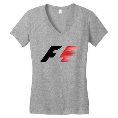 F1 Old Logo Women's V-neck T-shirt Designed By Hannah