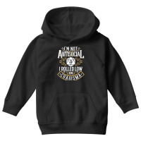 Not Antisocial, Rolled Low Charisma Funny Rpg Loves Dragons T Shirt Youth Hoodie | Artistshot