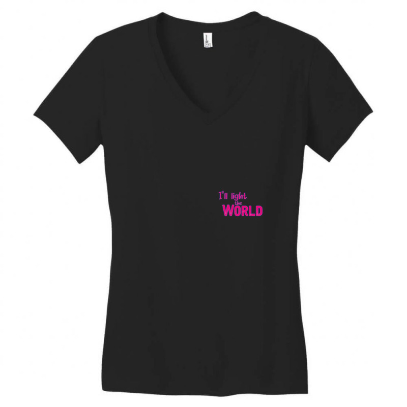 If (light The World) 1 Women's V-Neck T-Shirt by JAMESDSHARP | Artistshot