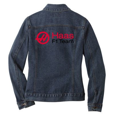 Haas F1 Team Ladies Denim Jacket Designed By Hannah