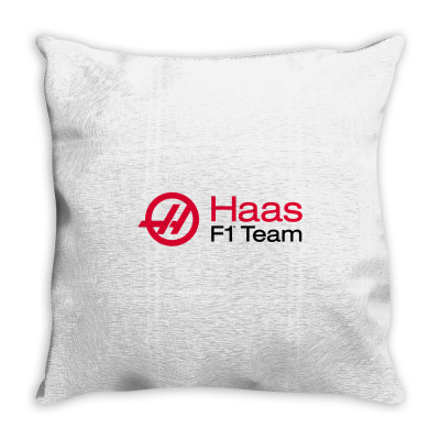 Haas F1 Team Throw Pillow Designed By Hannah