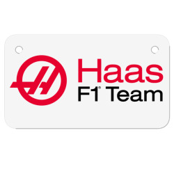 haas f1 team Motorcycle License Plate | Artistshot