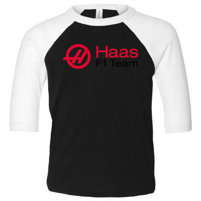 Haas F1 Team Toddler 3/4 Sleeve Tee Designed By Hannah