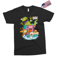 Rugrats Running Away From Reptar Exclusive T-shirt | Artistshot