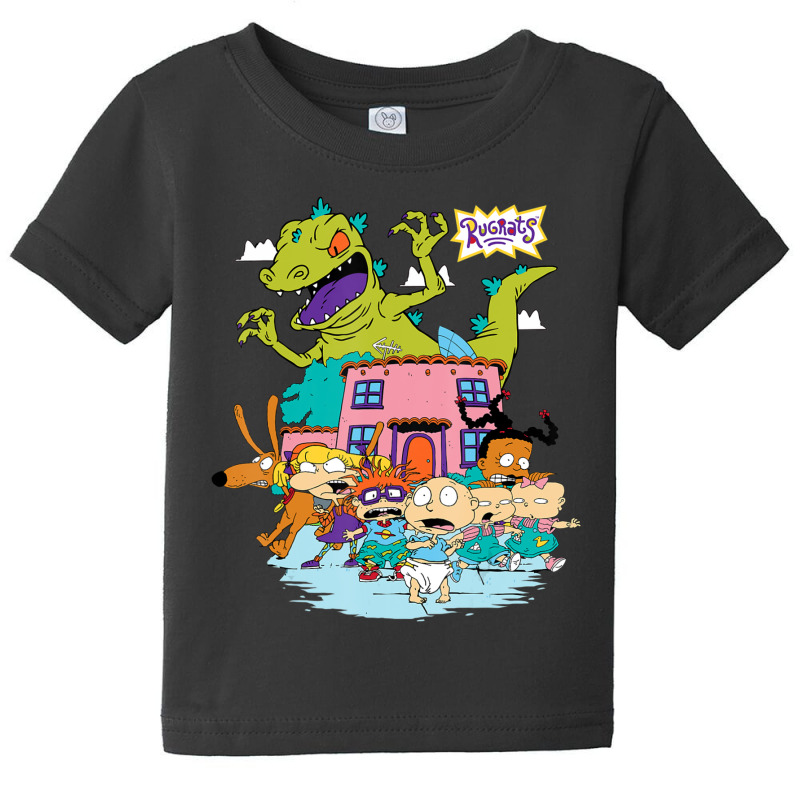 Rugrats Running Away From Reptar Baby Tee by cm-arts | Artistshot