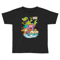 Rugrats Running Away From Reptar Toddler T-shirt | Artistshot