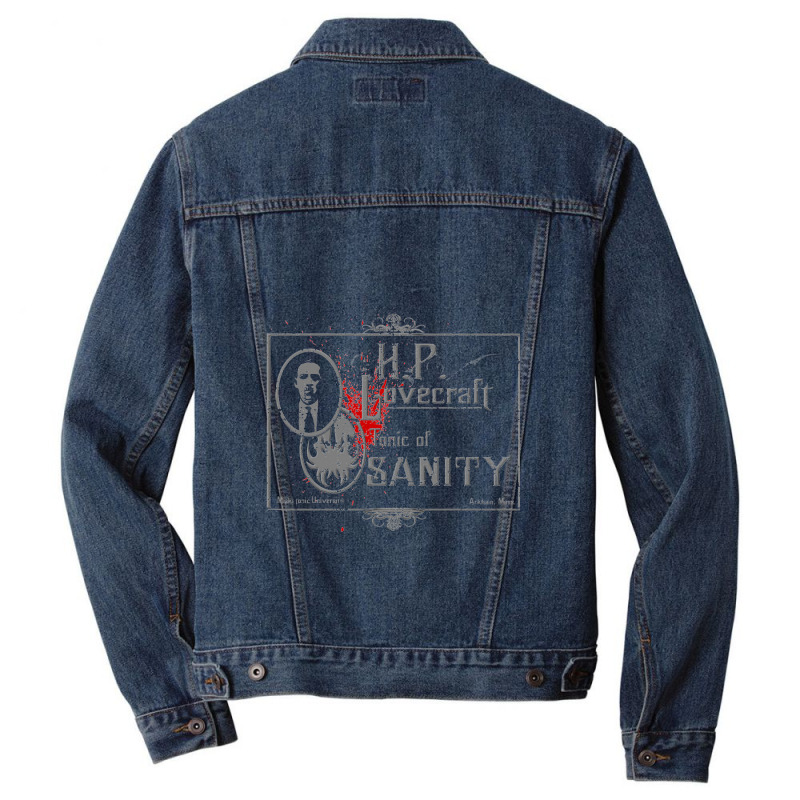 Hp Lovecraft Tonic Of Sanity    Hp Lovecraft Men Denim Jacket by bazgrafton | Artistshot