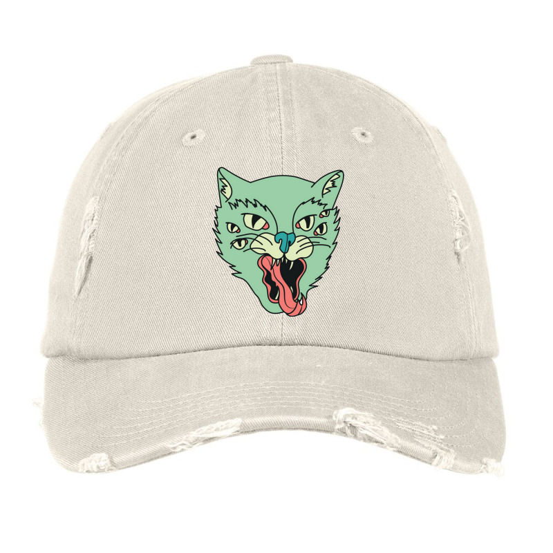 The Cat Eyes Vintage Cap by yovayo | Artistshot