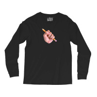 Realism X Cartoon Mashup Fist Holding Pencil Long Sleeve Shirts | Artistshot