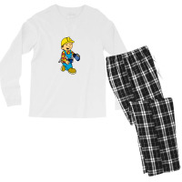 Bob The Builder Men's Long Sleeve Pajama Set | Artistshot