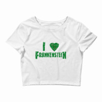 I Heart Frankenstein   Universal Monsters Crop Top | Artistshot