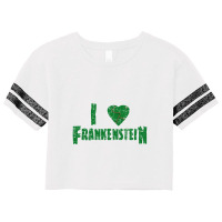 I Heart Frankenstein   Universal Monsters Scorecard Crop Tee | Artistshot