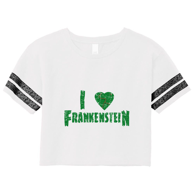 I Heart Frankenstein   Universal Monsters Scorecard Crop Tee by bazgrafton | Artistshot