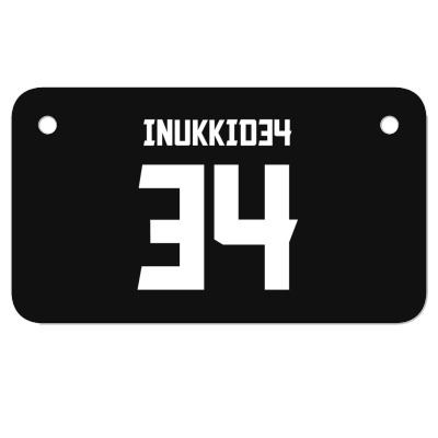 Inukki034 Motorcycle License Plate Designed By Sisi Kumala
