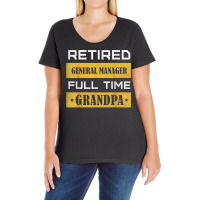 Mens Retired General Manager Full Time Grandpa T Shirt Ladies Curvy T-shirt | Artistshot