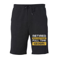 Mens Retired Health Service Manager Full Time Grandpa T Shirt Fleece Short | Artistshot