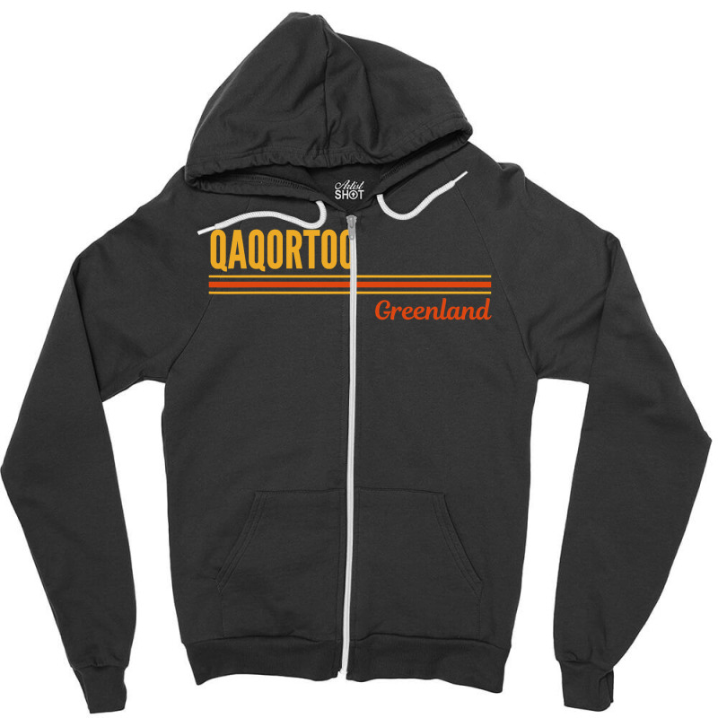 Qaqortoq Greenland T Shirt Zipper Hoodie | Artistshot