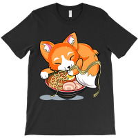 Ramen Noodles Fox Lover Kawaii Japanese Anime T-shirt | Artistshot