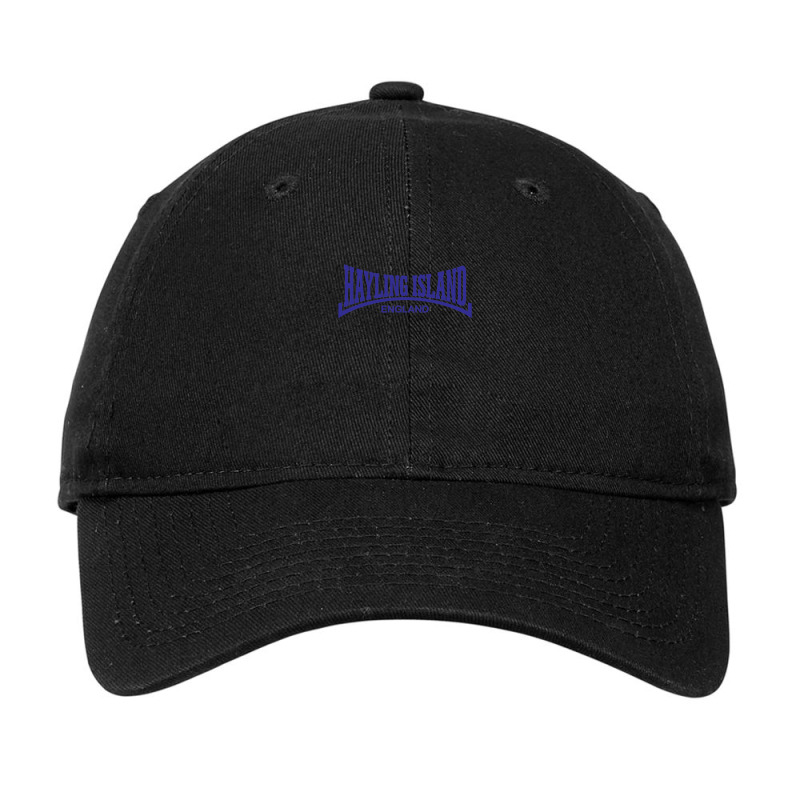 Hayling Island   England Design Blue Adjustable Cap | Artistshot