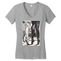 Hot Lesbian Rope Bondage Lovers Lesbian High Heel Dominatrix Pullover Women's V-neck T-shirt | Artistshot