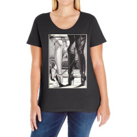 Hot Lesbian Rope Bondage Lovers Lesbian High Heel Dominatrix Pullover Ladies Curvy T-shirt | Artistshot