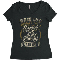 Cool Biker Quote Motorcycle Saying Love Riding Women's Triblend Scoop T-shirt | Artistshot