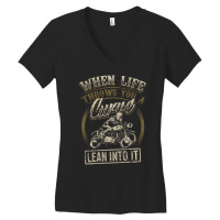 Cool Biker Quote Motorcycle Saying Love Riding Women's V-neck T-shirt | Artistshot