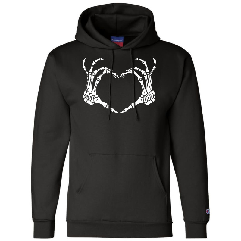 Skeleton Hand Heart Sign Bones Costume Funny Halloween Gift Tank Top Champion Hoodie | Artistshot