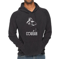 Cougar - The White Stencil-2 Vintage Hoodie | Artistshot