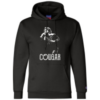 Cougar - The White Stencil-2 Champion Hoodie | Artistshot