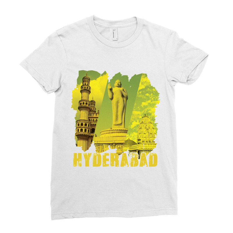 Hyderabad - Multicultural City Ladies Fitted T-Shirt by cm-arts | Artistshot