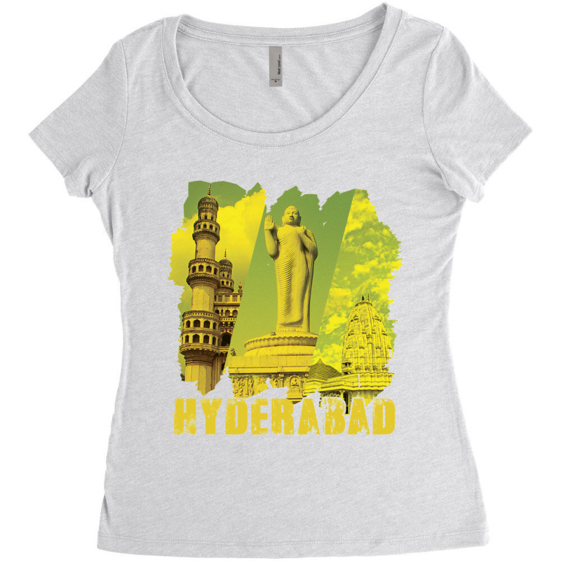 Hyderabad - Multicultural City Women's Triblend Scoop T-shirt by cm-arts | Artistshot