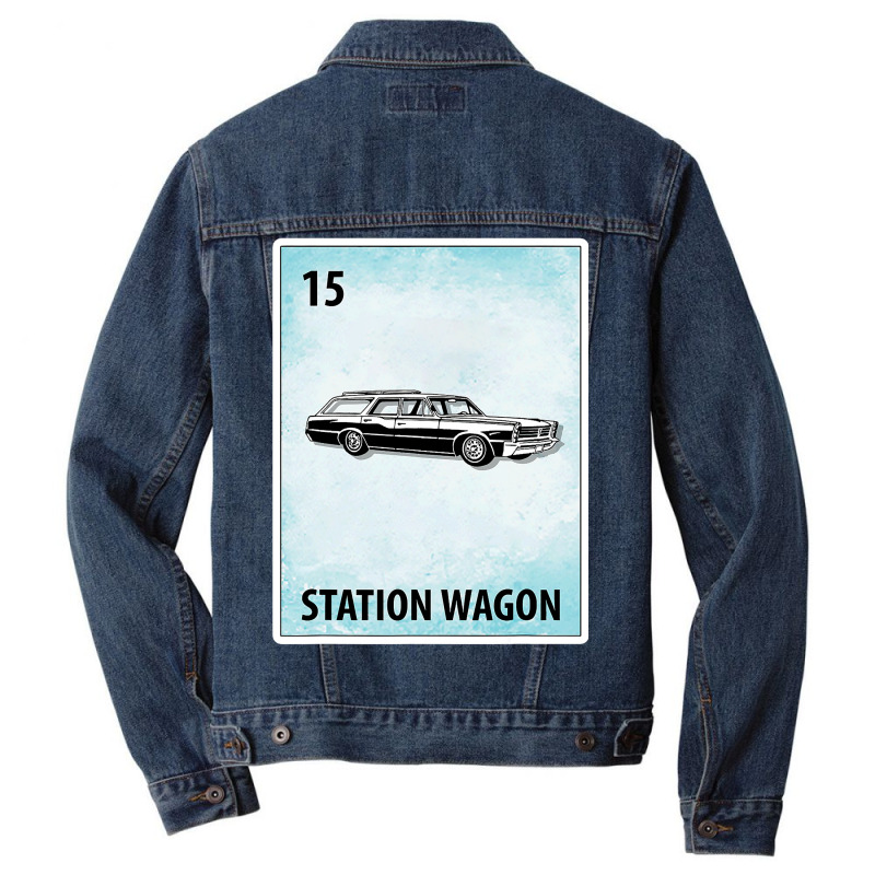 Station Wagon Mexican Cards T Shirt Men Denim Jacket by Cardenas | Artistshot