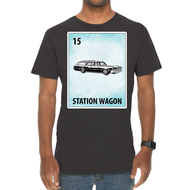 Station Wagon Mexican Cards T Shirt Vintage T-Shirt by Cardenas | Artistshot