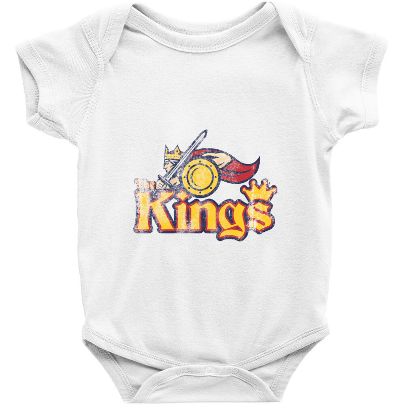 Kings, Distressed Baby Bodysuit by bazgrafton | Artistshot